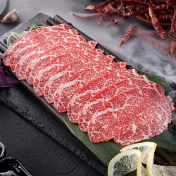 澳洲进口和牛M9腹部肉雪花牛肉片200g*1盒