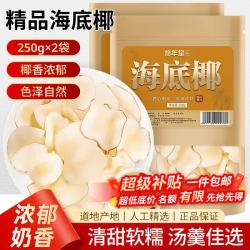 修年堂 海底椰500g（250g*2）海底椰干广东煲汤汤料煮糖水食材雪梨膏材料