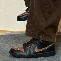 NIKE 男鞋AJAir Jordan 1 路易 复古美拉德配色定制运动鞋子