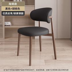 LISM 轻奢餐椅家用餐桌凳子靠背椅书桌椅 2把