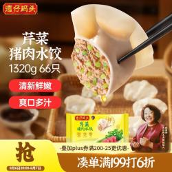 湾仔码头 芹菜猪肉水饺 1.32kg66只 袋装