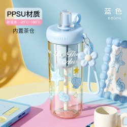 富光 FGA 富光 FG0559-680 PPSU吸管杯 500ml 蓝色