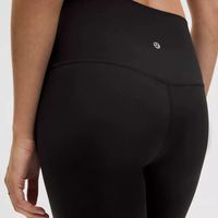 lululemon Align系列Nulu高弹力瘦紧身黑色瑜伽运动裤25"