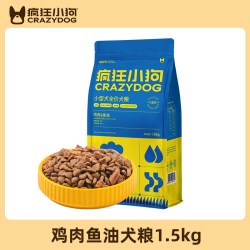 疯狂小狗 夹心狗粮鸭肉梨益生菌鸡肉小型犬通用幼犬奶糕成犬犬粮
