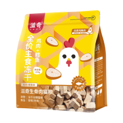 滋奇 ZIIKY 滋奇全价主食冻干 鸡肉鳕鱼全阶段生骨肉猫粮猫咪营养225g