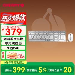 CHERRY DW9100 无线键鼠套装 银色