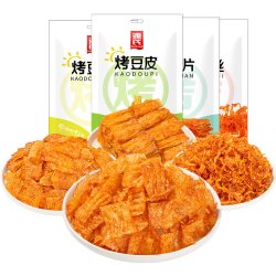 源氏 烤豆皮豆卷辣丝怀旧经典辣条 65g*4袋+65g*4袋+65g*4袋+65g*4袋