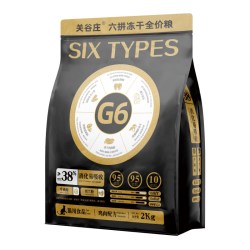 关谷庄 G6六拼冻干猫粮成幼猫全价全阶鸡肉粒生骨肉体验装正装2kg