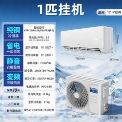 AUFIT KFR-26GW/BpR3AFEA(B1) 一级能效变频冷暖 壁挂式空调
