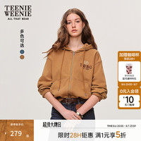 TEENIE WEENIE 五折 Teenie Weenie小熊女装连帽卫衣秋季复古水洗拉链短款开衫