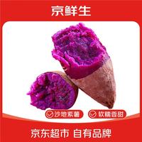 京鲜生 山东临沂 紫罗兰紫薯5斤 紫心 地瓜 轻食新鲜蔬菜 源头直发 紫薯5斤装 京东快递