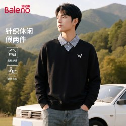 班尼路 男士假两件衬衫领卫衣 BM20260703-20-26PS11-2