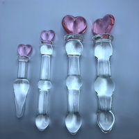 玻璃捣蒜棒棍大中小 特大爱心长195*32mm223g锦盒