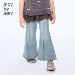 jnby by JNBY [秀场同款]江南布衣童装牛仔长裤喇叭精致可爱裤秋女童jnbybyjnby