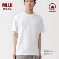 無印良品 MUJI 无印良品 MUJI 男式 天竺编织圆领短袖T恤男款男装夏季打底衫上衣