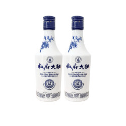 叙府 青花大曲 五粮浓香型白酒 52度 100mL*2瓶  纯粮食酒光瓶酒