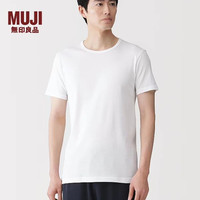 無印良品 MUJI 无印良品 MUJI 男式 棉质凉爽圆领短袖T恤 男士男款打底衫夏季
