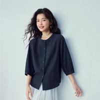 佐丹奴 女士七分袖圆领衬衫 2026年春夏新款