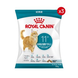 皇家 幼猫成猫老年猫全价膨化粮组合装50g*3