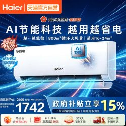 海尔 净省电系列 新一级能效 壁挂式空调 1.5匹