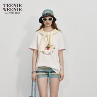 TEENIE WEENIE 五折 Teenie Weenie小熊女装26夏季新款趣味性多彩水果刺绣短袖T恤上衣