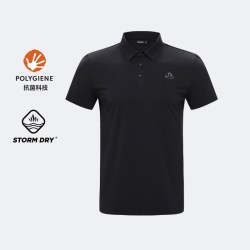 伯希和 Polo衫女翻领速干T恤Polygiene®抗菌透气短袖