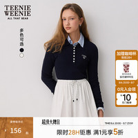 TEENIE WEENIE 五折 Teenie Weenie小熊女装毛衣秋季polo领休闲通勤针织衫