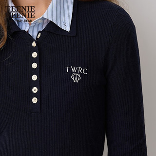 TEENIE WEENIE 女装Polo领针织衫 藏青色 S 160
