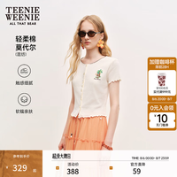 TEENIE WEENIE 五折 Teenie Weenie小熊女装26夏季设计时尚休闲松弛感圆领短袖开衫T恤