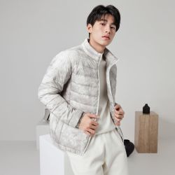 雪中飞 年秋季立领轻薄短款保暖男款羽绒服反季甩卖