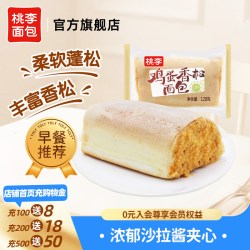桃李 鸡蛋香松面包 600g