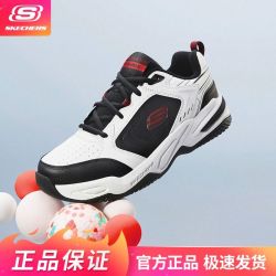 斯凯奇 运动鞋四季轻质吸震男鞋运动鞋休闲鞋透气绑带低帮232730
