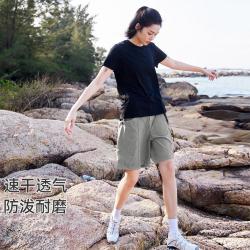 拓路者 机能直筒女短裤百搭户外山系宽松百搭工装裤