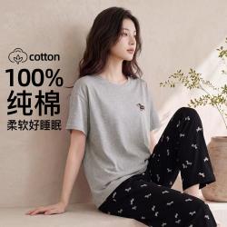 芬腾 女士家居服睡衣套装 腊肠狗