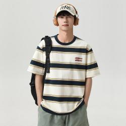 我的速度 男士短袖圆领T恤 夏季宽松休闲情侣青少年