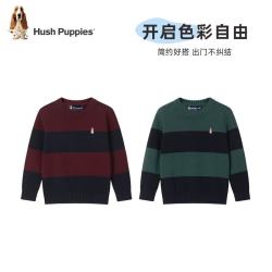 暇步士 童装儿童男大童冬季新款柔软舒适质感青春时尚线衣 藏翠绿 130