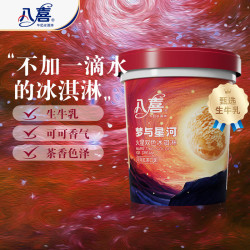 八喜 火星双色可可红茶冰淇淋 550g*1桶