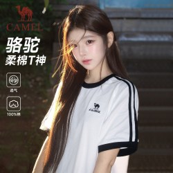 骆驼 系列女款运动T恤C36BAXN092A