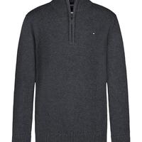 TOMMY HILFIGER 男童1/4拉链针织衫