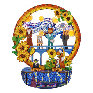 Tonecheer 喵星名画 幻彩灯 拼插积木玩具