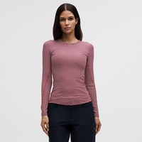 lululemon Hold Tight 女士紧身剪裁长袖 T 恤 LW3JVOS