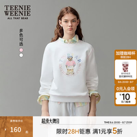 TEENIE WEENIE 五折 Teenie Weenie小熊女装卫衣秋季圆领简约学院风休闲时尚上衣