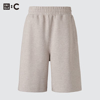 优衣库 482758 C系列合作款宽松运动短裤 米色 3XL