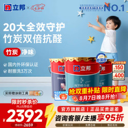 立邦 竹炭全效 乳胶漆 54L 套装