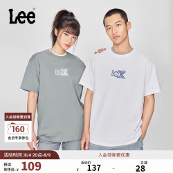 Lee 圆领Logo印花 短袖T恤