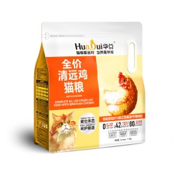 华兑 美毛益脑猫粮华兑清远鸡鱼油亮眼亚麻籽油护胃营养滋补全价成幼猫