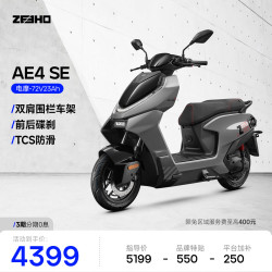 ZEEHO 高性能电摩电动摩托车AE4长续航代步电动车 AE4 SE铅酸72V23AH
