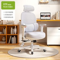 习格 x19玲珑椅人体工学椅女生椅子卧室宿舍书房椅可躺久坐办公椅