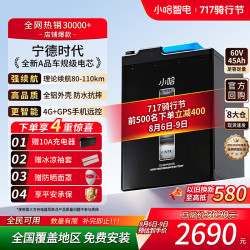 小哈 60V45Ah 宁德时代电芯 电动车锂电池+17A充电器