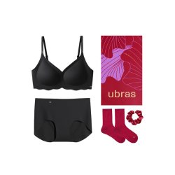 Ubras 无尺码金桂提花吊带美背送礼文胸内衣套装